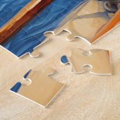 Puzzle Bulldog français naviguant sur un yacht (Côté)