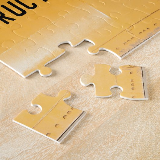 Puzzle Bulldozer en construction (Côté)