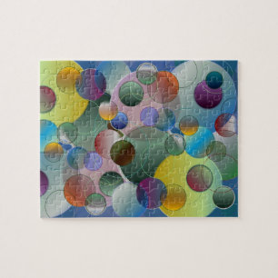 Puzzle Bulles Cercles Globes Multicolores