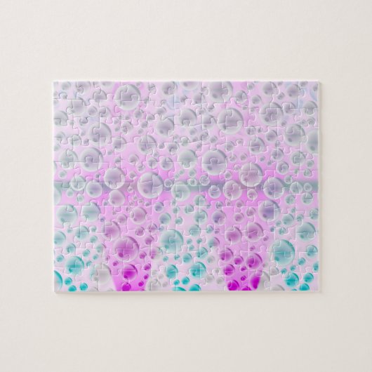 Puzzle Bulles montantes (rose&bleu) (Horizontal)