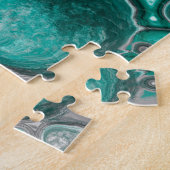 Puzzle Bulles turquoises et noires Cellules d'art fluides (Côté)