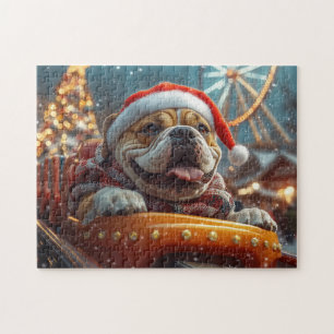 Puzzle Bullmastiff Chien Montagnes Russes Noël