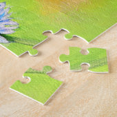 Puzzle Bumble Bee sur une peinture à fleurs (Côté)