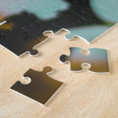 Puzzle Bumble Bee Tennis Player With Text on Sunflower (Côté)