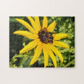 Puzzle Bumble Bee Yellow Flower Photographie (Horizontal)