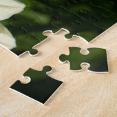 Puzzle Bumblebee et dahlia blanc photo (Côté)