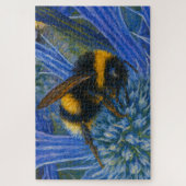Puzzle Bumblebee sur le chardon bleu (Vertical)