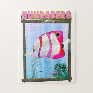 Puzzle Bundaberg Australie affiche de voyage