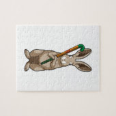 Puzzle Bunny at Hockey (Horizontal)