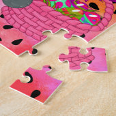 PUZZLE BUNNY AVEC OEUFS COLORÉS EN POULET JIGSAW (Côté)