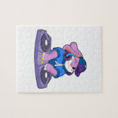 Puzzle Bunny comme musicien avec mixeur (Horizontal)