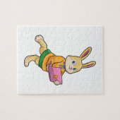 Puzzle Bunny comme secrétaire avec ordinateur portable (Horizontal)
