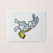 Puzzle Bunny en musique avec saxophone (Horizontal)