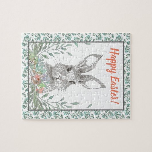 Puzzle Bunny Happy Pâques (Horizontal)