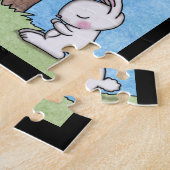 Puzzle Bunny prie à la croix (Côté)