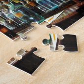 Puzzle Bureau avec bouteilles de produits chimiques (Côté)