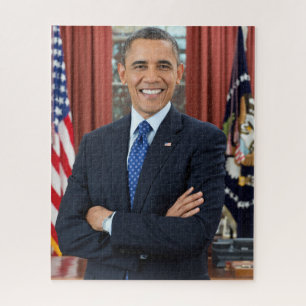 Puzzle Bureau ovale officiel Portrait Président Obama