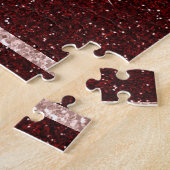 Puzzle Burgundy Blush Parties scintillant Champagne Toast (Côté)