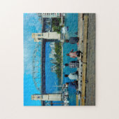 Puzzle Burrard Street Bridge Vancouver. (Vertical)