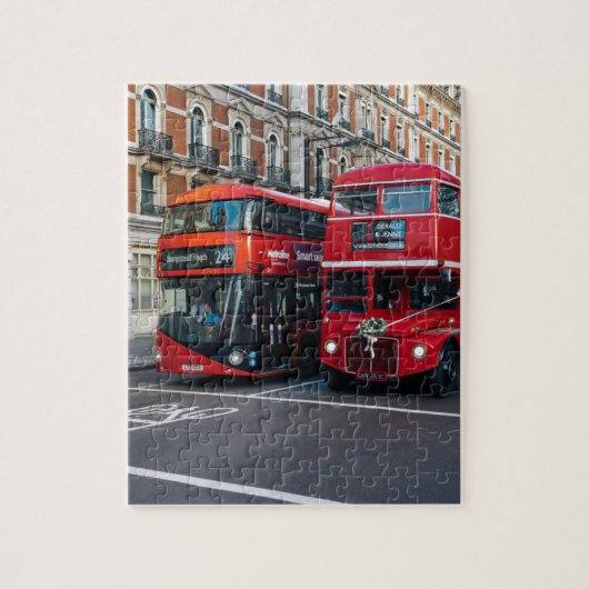 Puzzle Bus à impériale rouges (Vertical)