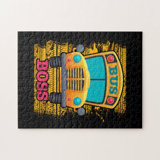 Puzzle Bus Boss - School Bus Driver Appreciation (Horizontal)