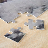 Puzzle Buse sur une branche enneigée Bois hivernal (Côté)