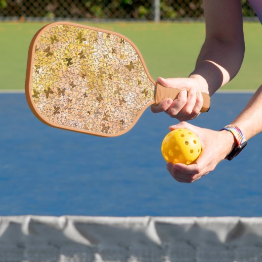 Puzzle Butterflies en Daisies van Shirley Taylor Pickleball Paddle (Insitu)