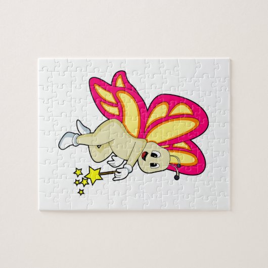 Puzzle Butterfly as Wizard with Magic Mur (Horizontal)