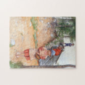Puzzle By the Cellar - Carl Larsson 1917 (Horizontal)