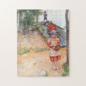 Puzzle By the Cellar - Carl Larsson 1917 (Vertical)