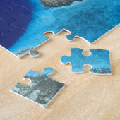 Puzzle CA, Belize. Vue aérienne du trou bleu (diamètre (Côté)