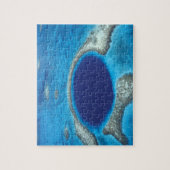 Puzzle CA, Belize. Vue aérienne du trou bleu (diamètre (Vertical)