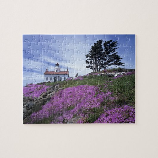 Puzzle CA, Crescent City, phare de Battery Point avec (Horizontal)