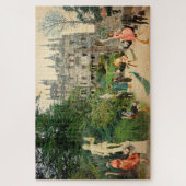 Puzzle Cabalgando avestruces en A Regaleira (Portugal) (Vertical)