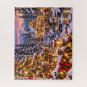 Puzzle Cabane de cerfs de Noël (Vertical)