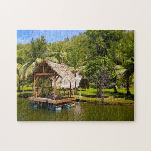 Puzzle Cabane de la rivière Guam. (Horizontal)