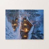 Puzzle Cabane enneigée dans les bois (Horizontal)