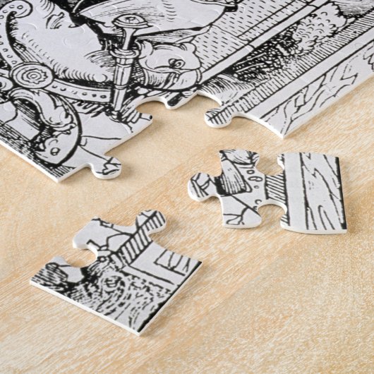 Puzzle Cabbalist juif tenant un sephiroth, copie d'un I (Côté)
