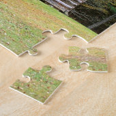 Puzzle Cabine de rondin historique de scène dans fumeux (Côté)