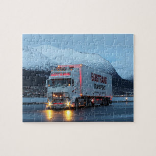 Puzzle Cabine européenne sur gros camion 18 roues Course