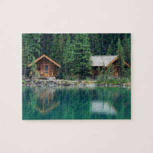 Puzzle Cabine Forest Woods Vacances Lac de vacances