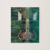 Puzzle Cabine Forest Woods Vacances Lac de vacances (Vertical)