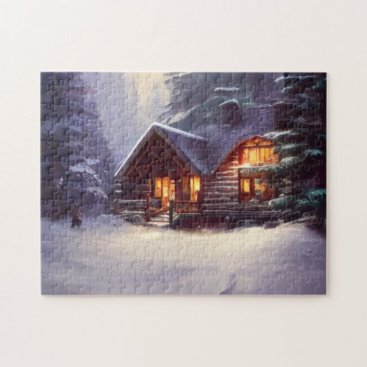 Puzzle Cabine Mystique Rustique De Journal Parmi Les Ever (Horizontal)