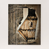 Puzzle Cabine Rustique En Bois Dans La Nature (Vertical)