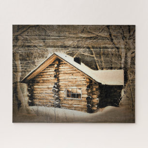 Puzzle Cabine Rustique En Bois Dans La Nature