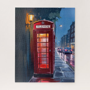Puzzle Cabine Téléphonique Rouge Londres Angleterre Art d