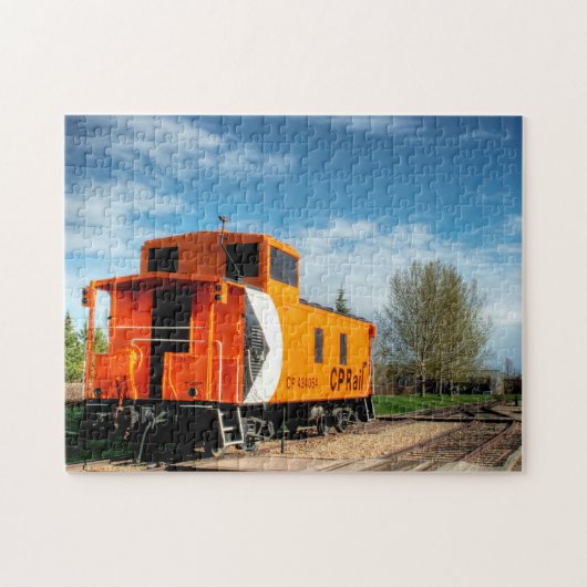 Puzzle Caboose Railcar Edmonton Canada. (Horizontal)