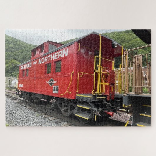 Puzzle Caboose rouge (Horizontal)