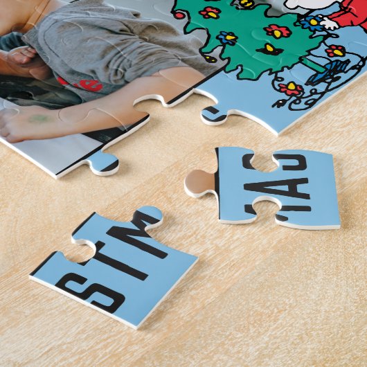 Puzzle cacahuètes | Charlie Brown | Ajouter votre message (Côté)