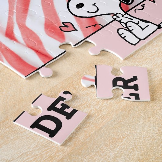 Puzzle cacahuètes | Coeurs de snoopy (Côté)
